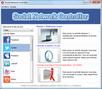 Pantallazo Social Network Controller