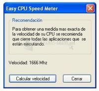 Pantallazo Easy CPU Speed Meter