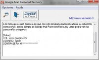 Pantallazo Google Mail Password Recovery