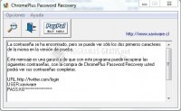 Pantallazo ChromePlus Password Recovery