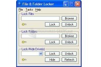 Pantallazo File and Folder Locker