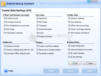 Screenshot Outlook Backup Assistant