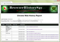 Pantallazo Browser History Spy