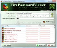 Pantallazo Fire Password Viewer