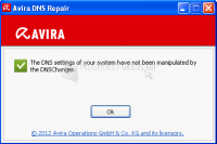 Captura Avira DNS Repair-Tool