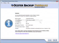 Pantallazo Ocster Backup Freeware Edition