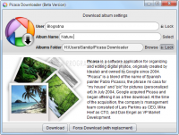 Pantallazo Picasa Album Downloader