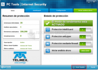 Pantalla Telmex Antivirus