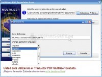 Pantallazo PDF Translator