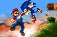 Pantallazo Mario vs Sonic