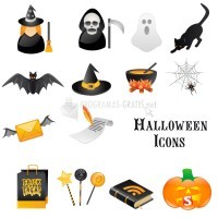 Pantallazo Halloween Vector Icon Set
