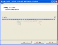 Pantalla PDF Repair Toolbox