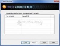 Pantallazo Moto Contacts Tool