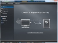 Pantallazo BlackBerry Desktop Manager