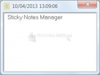 Pantallazo Sticky Notes Manager