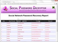 Captura Social Password Decryptor