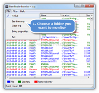 Pantallazo Free Folder Monitor
