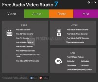 Pantallazo Free Audio Video Studio