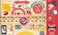 Foto Free Valentines Vector Pack