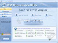 Pantallazo SONY Drivers Update Utility
