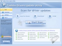 Pantallazo Toshiba Drivers Update Utility