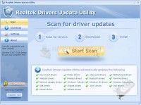 Pantallazo Realtek Drivers Update Utility