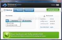Captura Malwarebytes Secure Backup