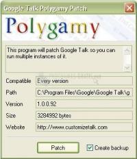 Pantallazo Google Talk Polygamy