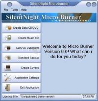 Screenshot Silentnight Micro CD-DVD Burner