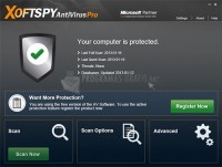Pantallazo XoftSpy AntiVirus Pro