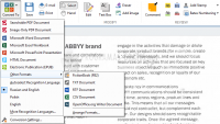 Screenshot ABBYY PDF Transformer
