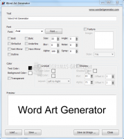 Pantallazo Word Art Generator