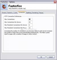 Screenshot FasterFox