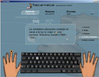 Pantallazo Taca-Taca Mecanografía