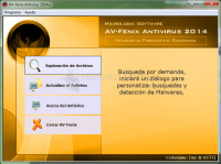 Pantallazo AV Fenix Antivirus