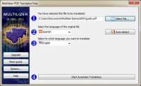 Pantallazo PDF Translator Multilizer