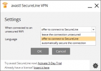Screenshot Avast SecureLine
