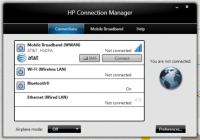 Screenshot HP Connection Manager