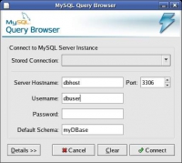 Pantallazo MySQL Query Browser