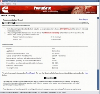 Screenshot Cummins PowerSpec