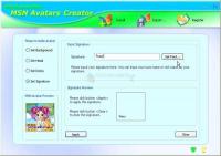 Screenshot MSN Avatars Creator