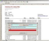 Pantallazo Directory File Listing Utility