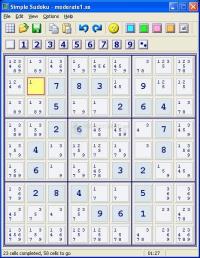 Pantallazo Simple Sudoku