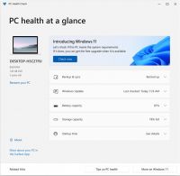Pantallazo Windows PC Health Check