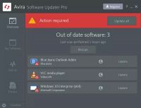 Pantallazo Avira Software Updater