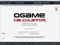 Pantallazo Ogame Calculator