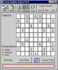 Pantallazo Crazy Sudoku Solver