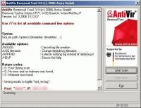 Pantallazo AntiVir Removal Tool for Windows