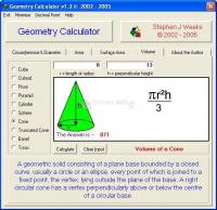 Pantallazo Geometry Calculator