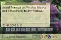 Pantallazo Actual Transparent Window